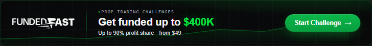 FundedFast prop trading challenges: get funded up to $400K, up to 90% profit share, from $49